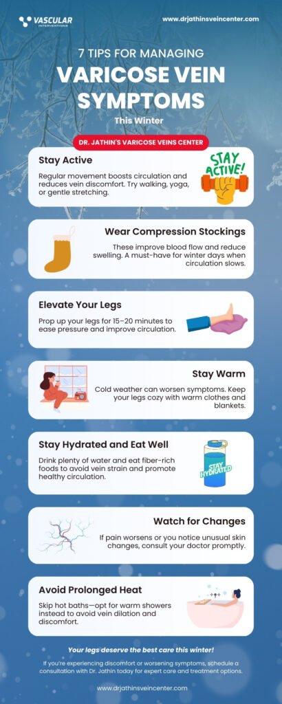 Tips for Managing Varicose Vein Symptoms This Winter